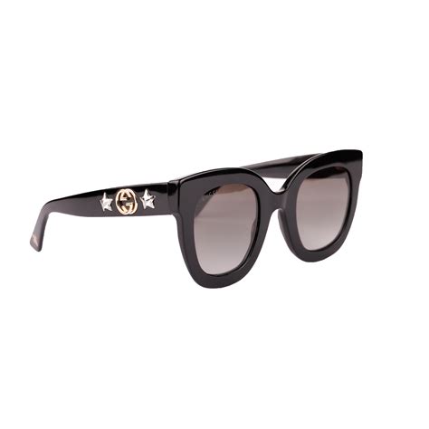 gucci round acetate sunglasses with star|Gucci crystal embellished sunglasses.